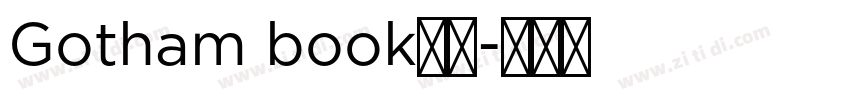 Gotham book字体字体转换